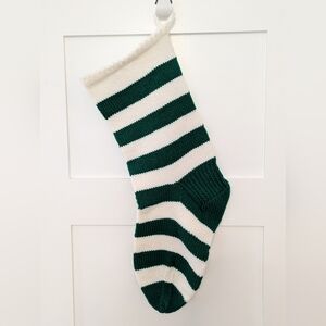 Vintage 1970s Large Crochet Christmas Stocking